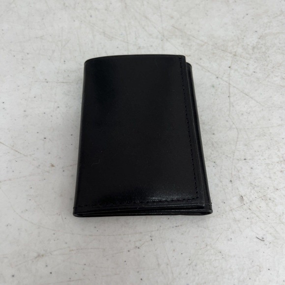 Rolfs Cowhide Mens Black Genuine Leather Wallet Bi-Fold Credit Card Holder - Picture 3 of 8